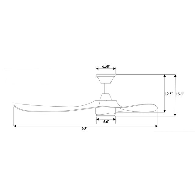 Linari Aerocurve Led Ceiling Fan - White and Brushed Brass Finish For Sale - Image 4 of 4