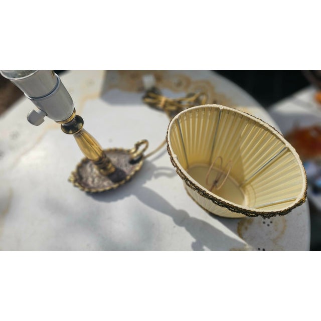 Metal Brass Table Lamp, 1970s For Sale - Image 7 of 10