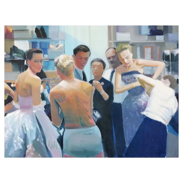 Ilia Balavadze, Le Bal, 2021, Oil on Canvas For Sale