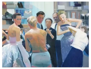 Ilia Balavadze, Le Bal, 2021, Oil on Canvas