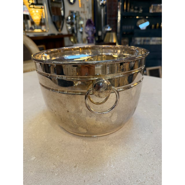 1970s Vintage Italian Ice Bucket With Three-Compartment Insert, 1970s For Sale - Image 5 of 10