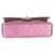 2020s Dark Pink Iridescent Quilted Lambskin Medium Classic Double Flap Bag For Sale - Image 5 of 9