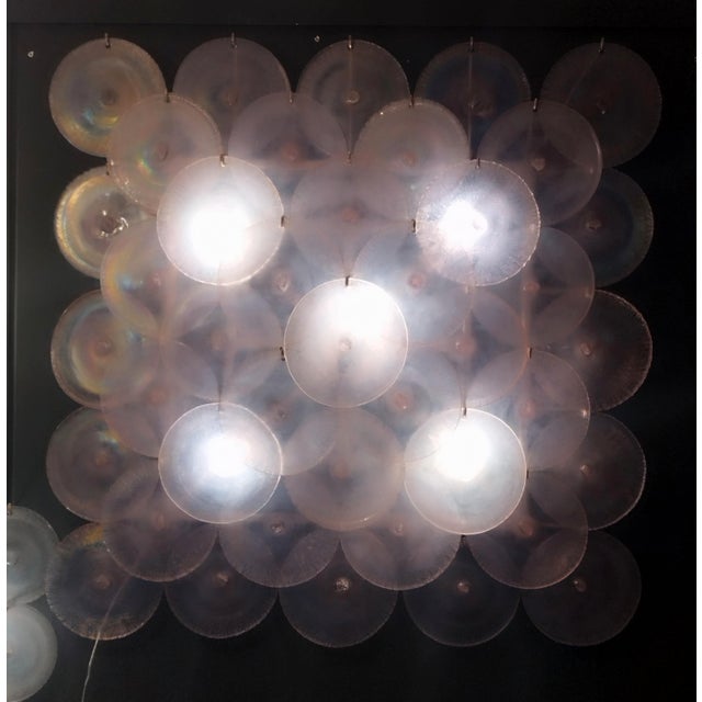 Iridescent Murano Glass Wall Lamp from Mazzega, 1970s For Sale - Image 9 of 11