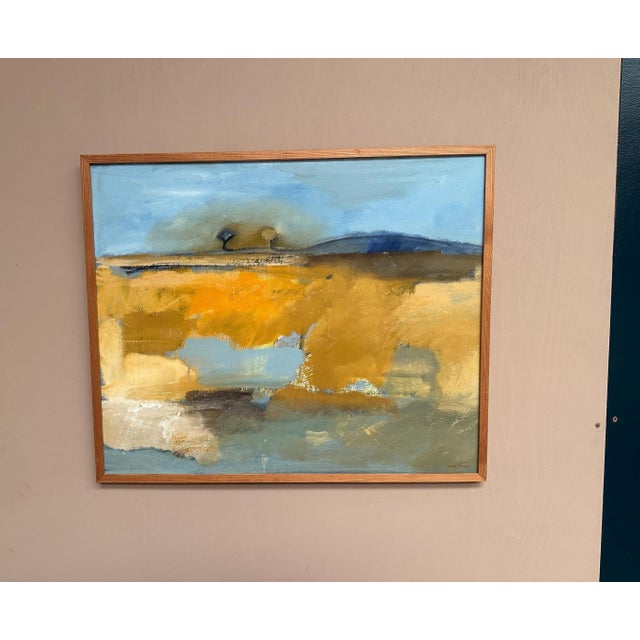 Mid-Century Modern Peter Prütz, Landskapskomposition, 1950s, Oil Painting on Panel, Framed For Sale - Image 3 of 10