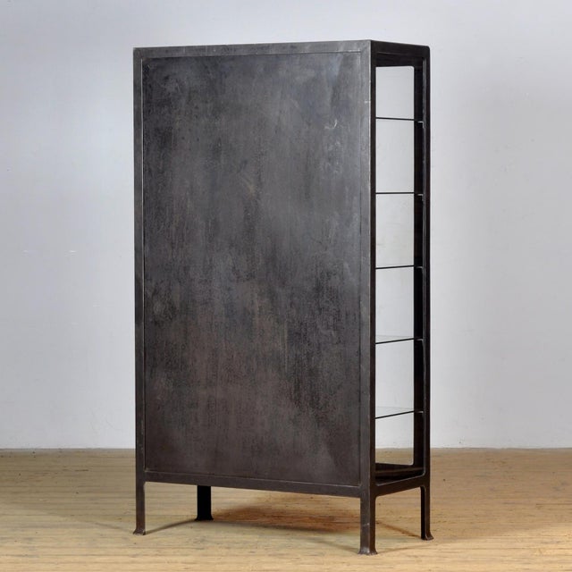 Polished Iron Medical Cabinet, 1930s For Sale - Image 9 of 10