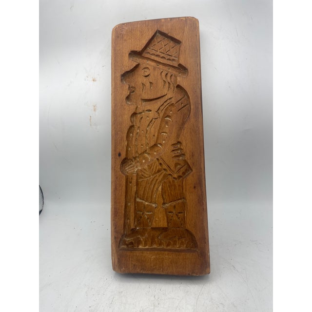 1940s Vintage Speculoos Wood Mold For Sale - Image 5 of 7