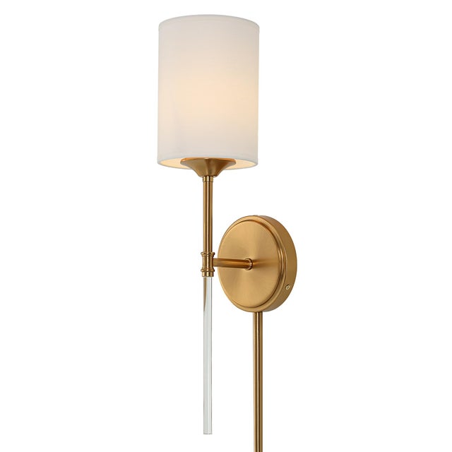 2020s Uttermost Awyr 1 Light Brass Sconce For Sale - Image 5 of 7