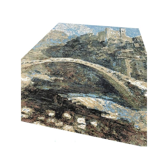 Handwoven Modern Abstract Area Rug 10x14 For Sale - Image 10 of 10