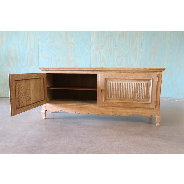 1960s Diminuitive Henning Kjaernulf Danish Quarter Sawn Oak Sideboard Cabinet Danish Modern, Attributed For Sale - Image 14 of 16