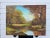 Vintage Traditional Impressionist Still Life Autumn Landscape Original Oil Painting, Chartreuse, Copper, Orange For Sale - Image 4 of 11