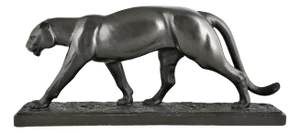 Charles Conrad, Art Deco Sculpture of Panther, 2008, Bronze
