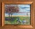 “Need a Lyft?”, Original Oil Painting, Framed Art, Lakeside Painting For Sale - Image 4 of 8