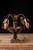 Early 20th Century Early 20th Century Art Nouveau Brass and Amber Glass Tear Drop Epergne Lamp For Sale - Image 5 of 18