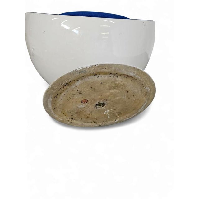 Blue Fiberglass Ball Chair, 1980s For Sale - Image 8 of 18