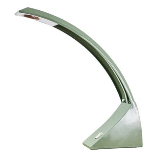 Space Age Olive Table Lamp, 1970s For Sale