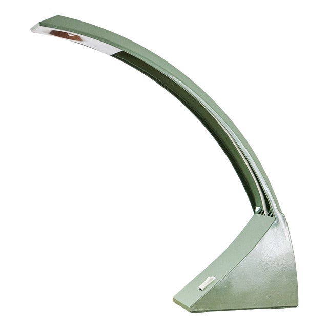 Space Age Olive Table Lamp, 1970s For Sale