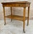 French Neoclassic French Marquetry Side Table With One Drawer And Wheels 1940s For Sale - Image 3 of 18