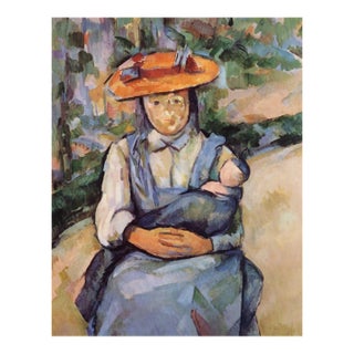 Paul Cezanne Little Girl Holding a Doll 1900 Giclee LTD Edition For Sale