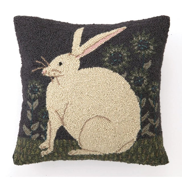 Hare with Sunflowers Hook Pillow