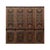 Vintage Chinese Four-Panel Painted Screen in Dark Red Brown Finish For Sale - Image 10 of 10
