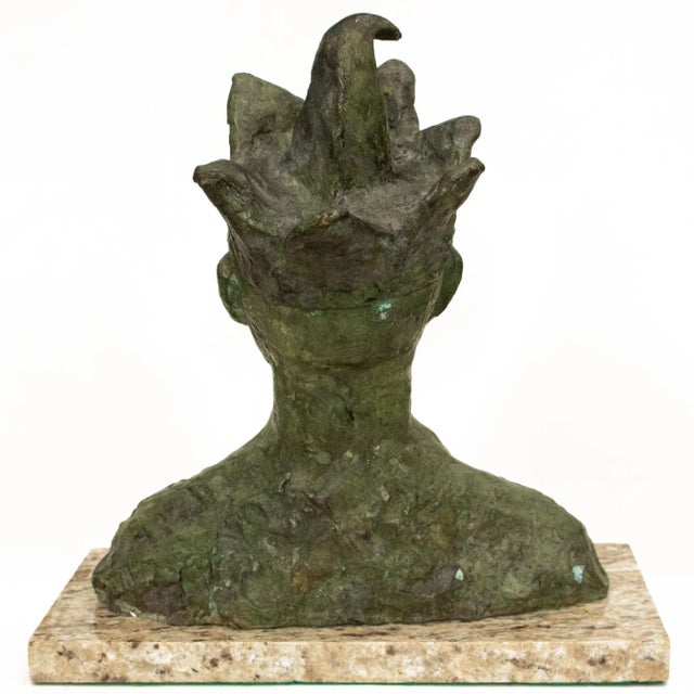 Mid 20th Century Mid-20th C. After Picasso, Jester Bronze Bust, Signed and Numbered 17/30 For Sale - Image 5 of 12