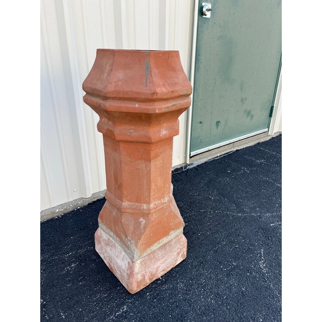 Antique Terracotta Chimney Pots- A Pair For Sale - Image 11 of 12