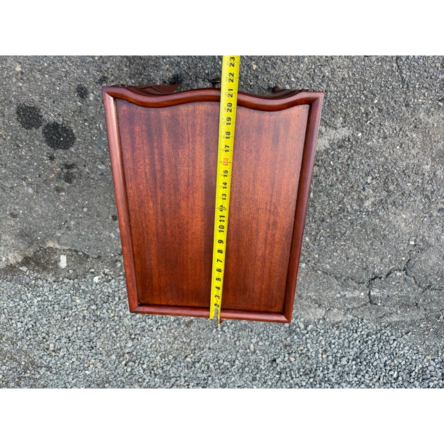 Brown Pair of Antique Federal Style Nightstands/ Side Tables For Sale - Image 8 of 10