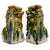 Mid 20th Century Pair of Mid 20th Century Chinese Green & Blue Glazed Ceramic Foo Dog Figurines For Sale - Image 5 of 9