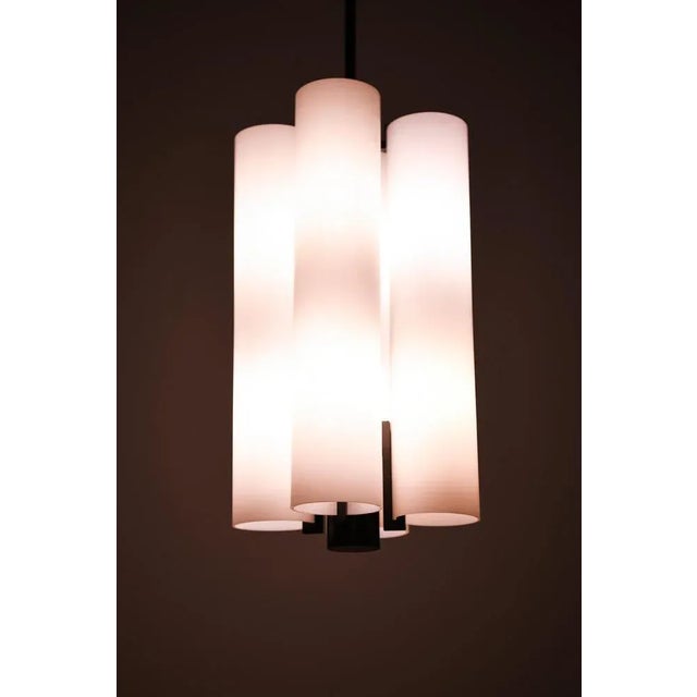 Large White Ceiling Lamp, 1960s For Sale - Image 8 of 11