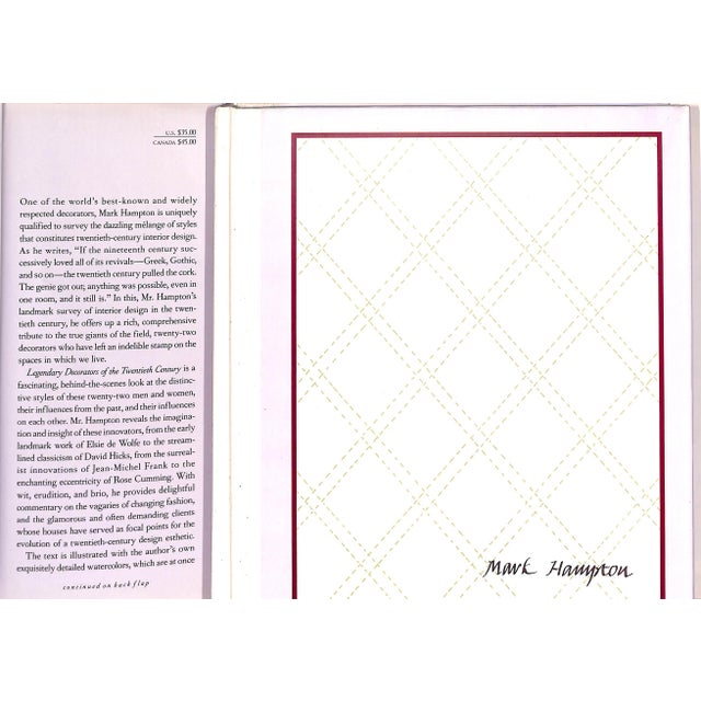 Traditional "Legendary Decorators of the Twentieth Century" 1992 Hampton, Mark For Sale - Image 3 of 8