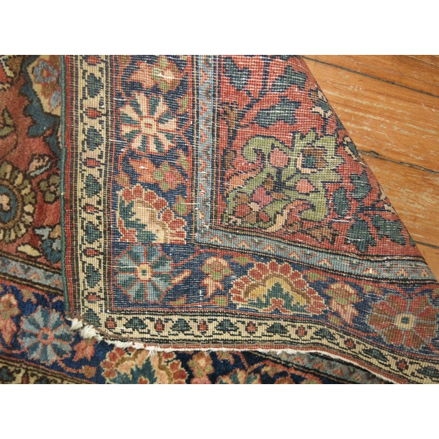 Early 20th Century Early 20th Century Ornate Persian Sarouk Farahan Rug For Sale - Image 5 of 5