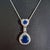 2020s Sapphire and Diamond Platinum Mini Pendant Necklace - Fei Liu For Sale - Image 5 of 6