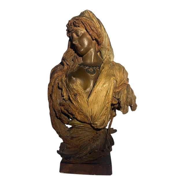 1900s Stellmacher Terracotta Bust For Sale