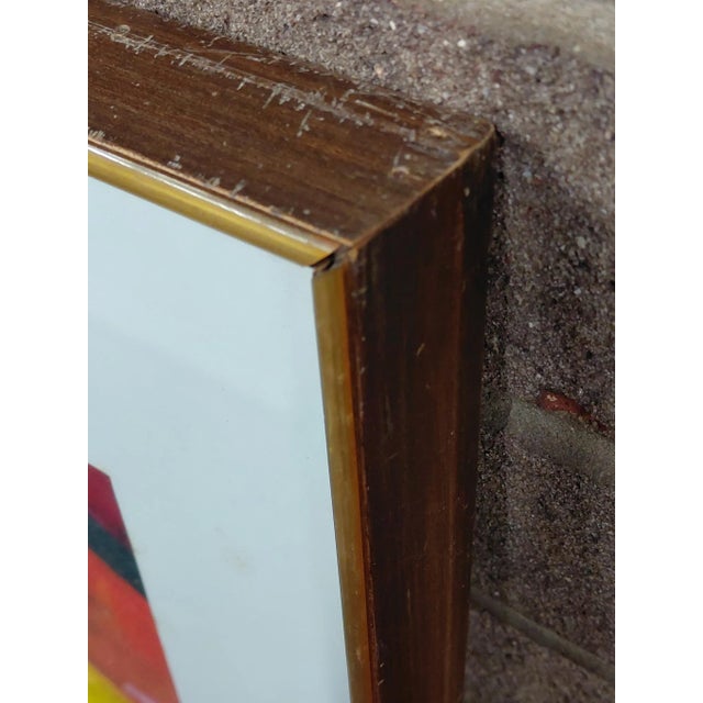 Framed Signed James Akston Mixed Media Painting For Sale - Image 9 of 11