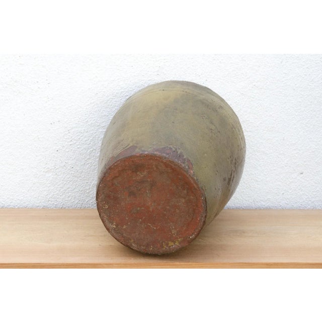 Tall Antique Provincial Stoneware Pot For Sale - Image 10 of 11