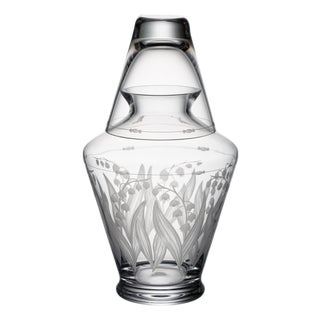 ARTEL Lily of the Valley Bedside Decanter in Clear - 2 Pieces For Sale