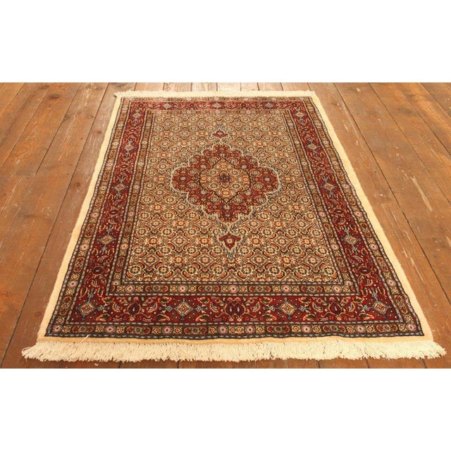 Textile Hand-Knotted Middle Eastern Wool Bridge Rug For Sale - Image 7 of 8