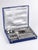 An elegant 37-piece Christofle “Boréal” silver-plated flatware service for twelve, presented in a fitted presentation...