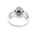 Natural Sapphire Diamond Ring Size 6.25 14k W Gold 2.93 TCW Certified $5,950 216682 This is a Unique Custom Made Glamorous...