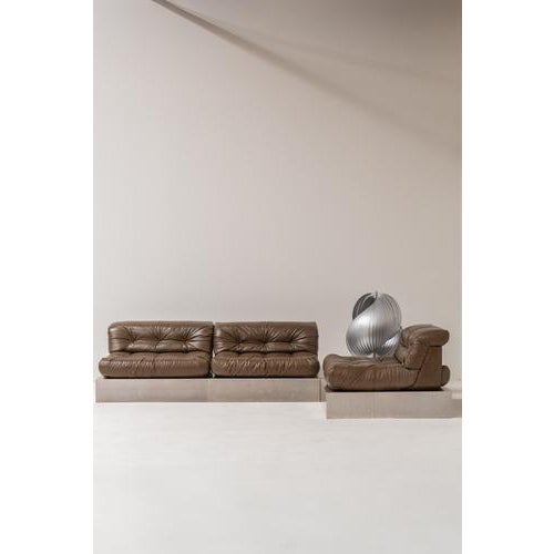 First Edition Mah Jongh Sofa from Roche Bobois, 1970s, Set of 3 For Sale - Image 9 of 18