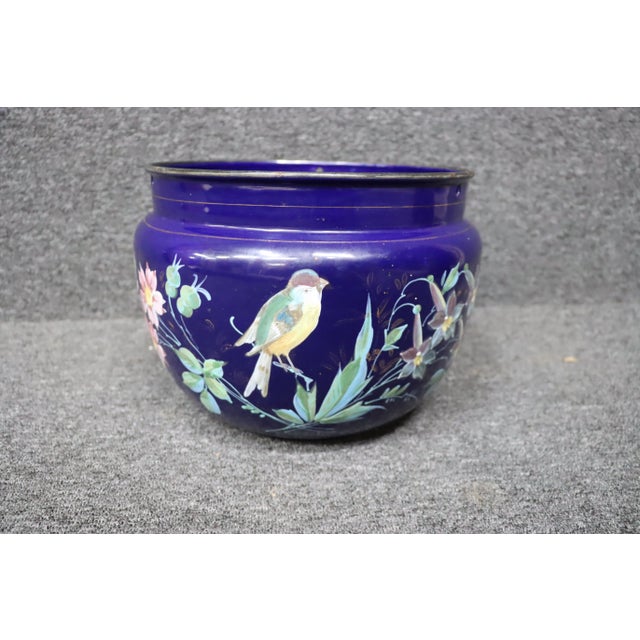 Otto Wicke Leading Pharmacists Enamel Floral Planter