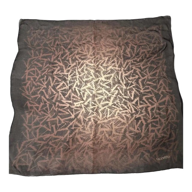 A Vintage 1980s Silk Scarf by Valentino For Sale