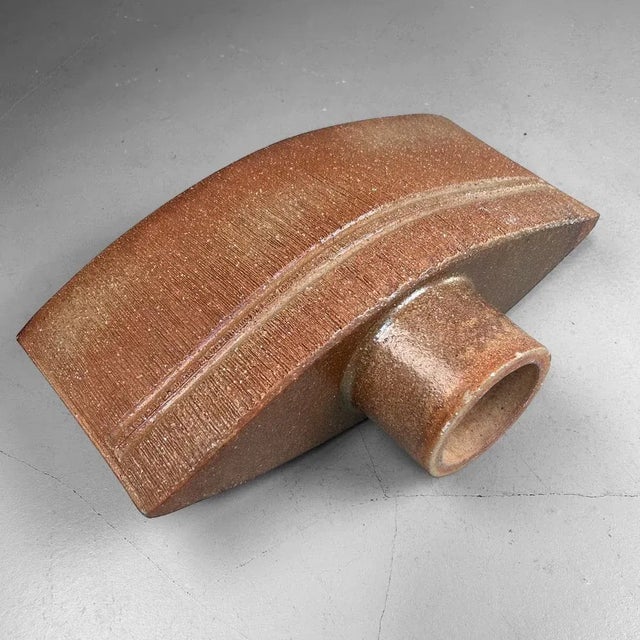 Japanese Modernist Ceramic Ikebana Vase, 1960s For Sale - Image 18 of 18