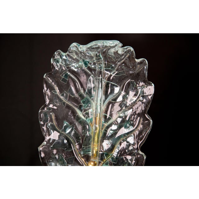 Murano Blue Glass Table Lamp, 1970 For Sale - Image 9 of 12