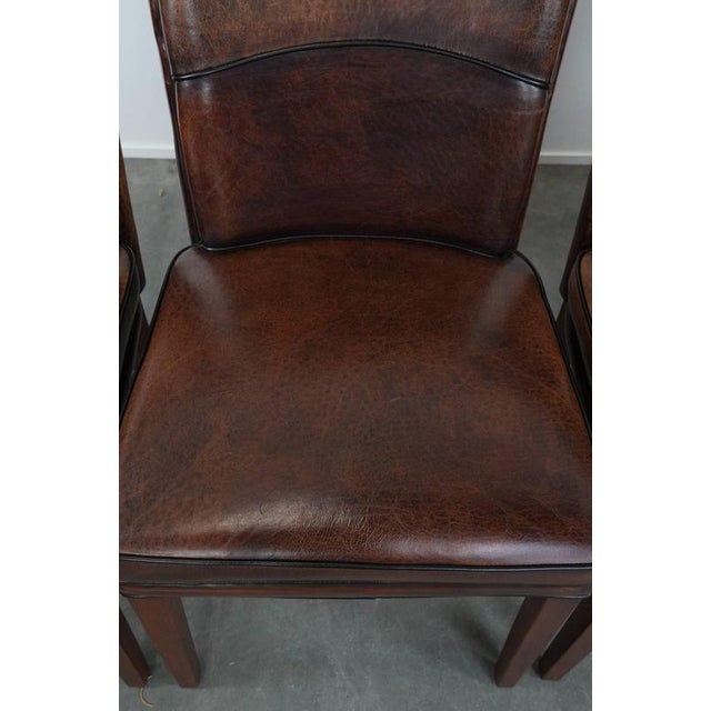 Animal Skin Sheepskin Dining Chairs, Set of 4 For Sale - Image 7 of 16