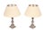 Rococo Silver Plated Table Lamps, 1920s, Set of 2 For Sale - Image 4 of 14