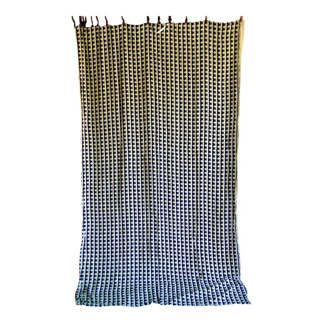 French Mid-Century Modern Runs of Geometrical Black and White Textiles Over 5 Yards For Sale