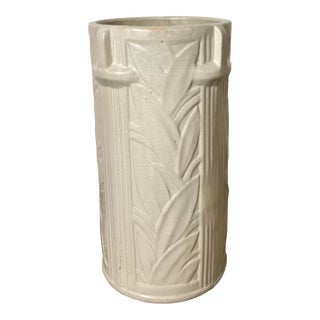 1940s McCoy Glazed Pottery Umbrella or Stick Stand For Sale