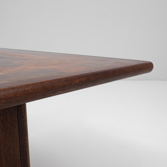 1970s Danish Modernist Pedestal Coffee Table For Sale - Image 4 of 18