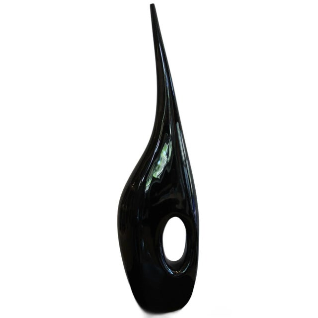 Contemporary "Black Hole" Murano Glass Vase by the Vivarini Furnace For Sale In Naples, FL - Image 6 of 11